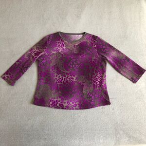 Floral and paisley 3/4 Sleeve Top
